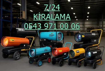  Ankara Şantiye İnşaat Kurutma Isıtma Mazotlu Isımak Kiralık