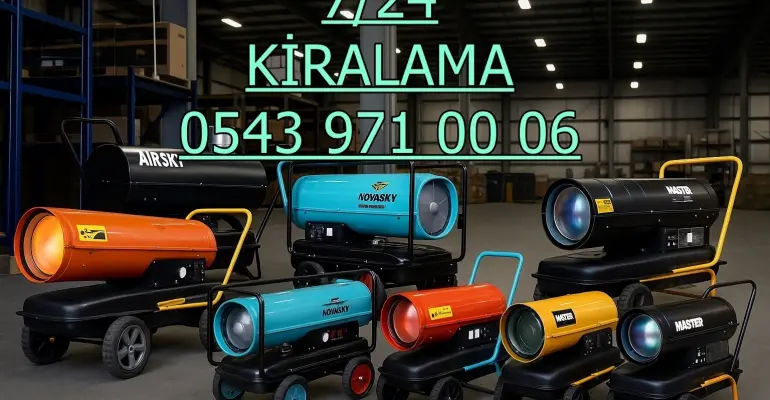 Ankara Şantiye İnşaat Kurutma Isıtma Mazotlu Isımak Isıtıcı Kiralık