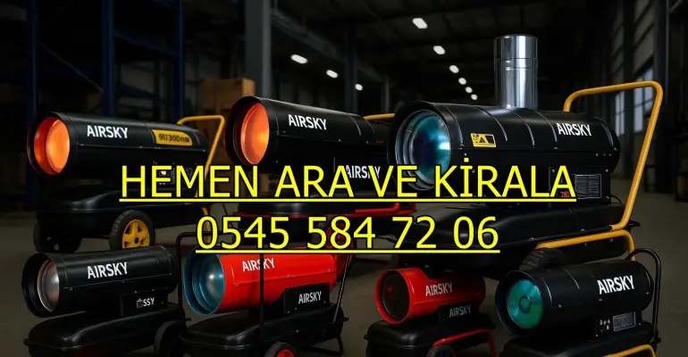 Elektrikli Isımak Kiralama Hizmetleri Mazotlu Isımak Isıtıcı Kiralık