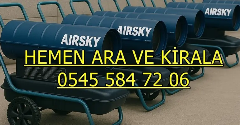İnşaat Nem Kurutma Süreci Mazotlu Isımak Isıtıcı Kiralık